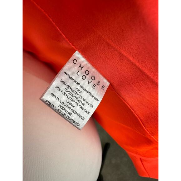 NWT Generation Love Hudson Crepe Blazer - Papaya - Small - Picture 4 of 9